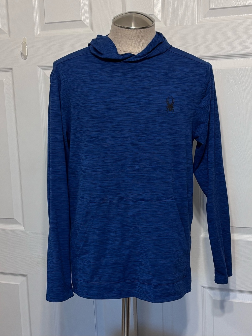 Spyder Active Men's ProWeb Royal Blue Performance Pullover Hoodie Size Medium